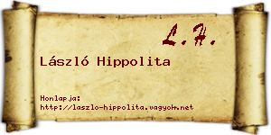 László Hippolita névjegykártya
